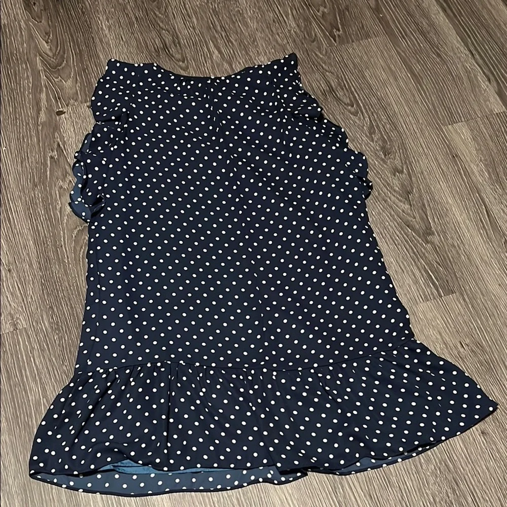 J. Crew Blue and White Tiered Ruffle Midi Dress